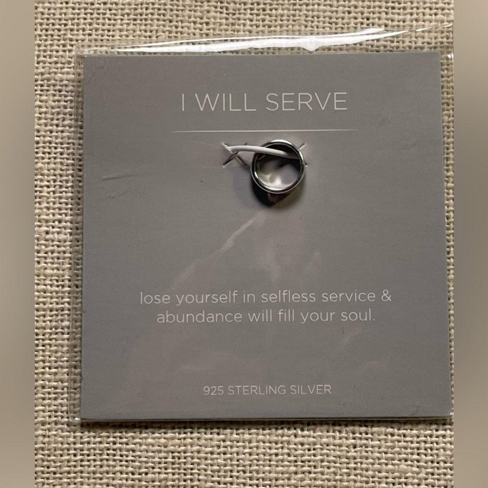 Origami Owl Core “I Will Serve” ring charm